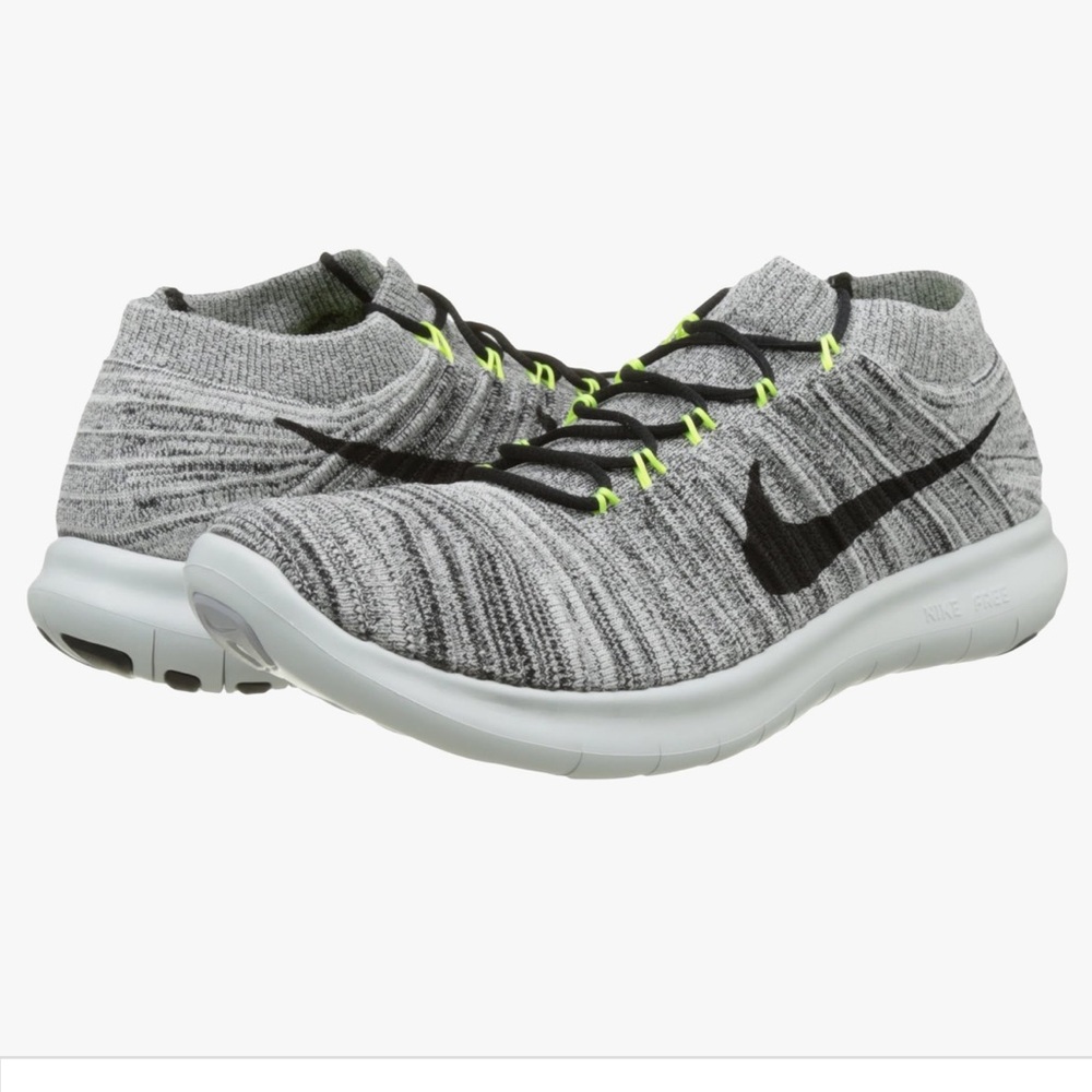 Nike Free RN Motion Flyknit Running Shoe - ‘Oreo’ Black Gray